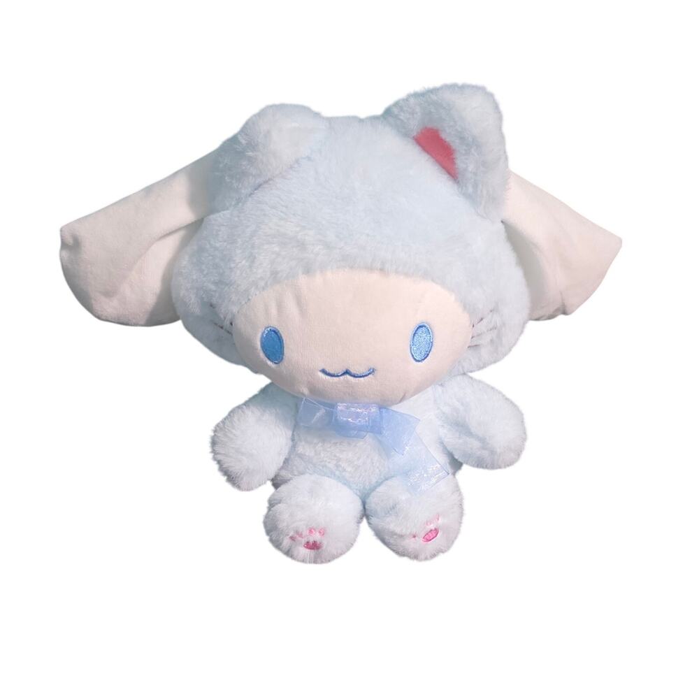 Sanrio Cinnamoroll Plush Blue Bunny Cat Outfit Blueβ Bow